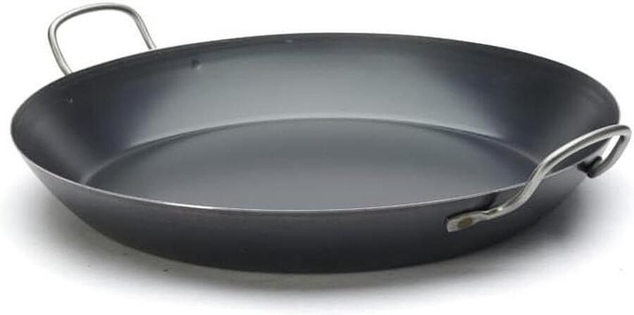 Paellapan Grote Koekenpan Grote Maaltijden Bereiden Professionele Kwaliteit 42 cm Blauw