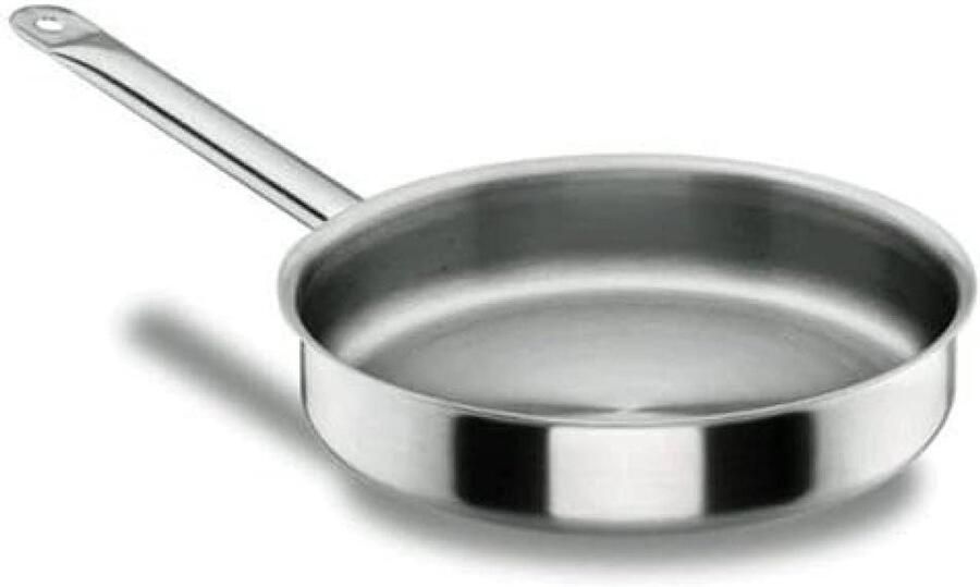 Paellapan Koekenpan Koken Premium kwaliteit 24 cm Zilver