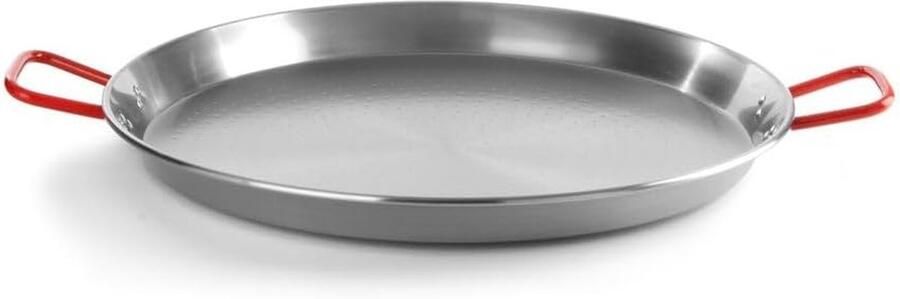 Paëllapan Paella pan Grote maaltijden bereiden Gemaakt van plaatstaal ø600mm Zilver