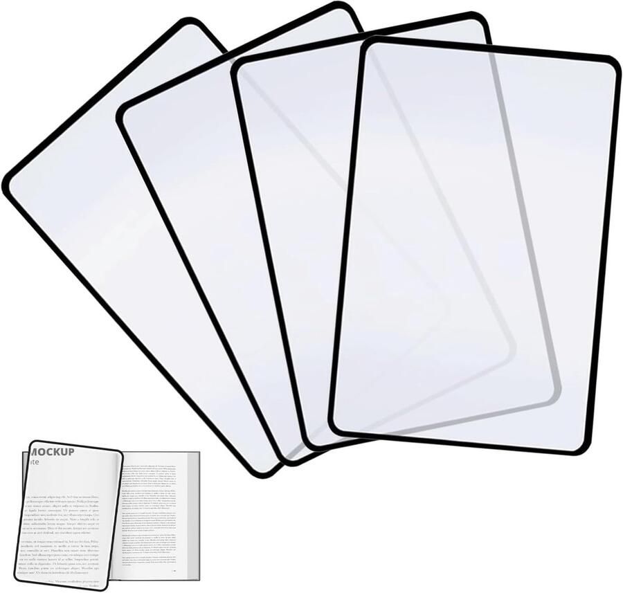 Pagina's leesloep 4 stuks leeshulp 3x vergrootglas voor het