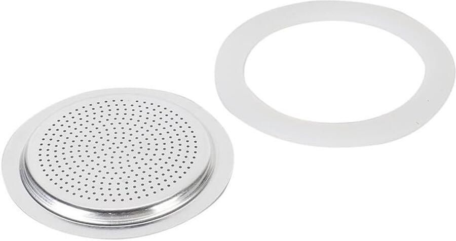 Pakking afdichting en filter vervangende kit voor Moka Pot Kookplaat Espresso Koffiezetapparaat (9 kopjes)