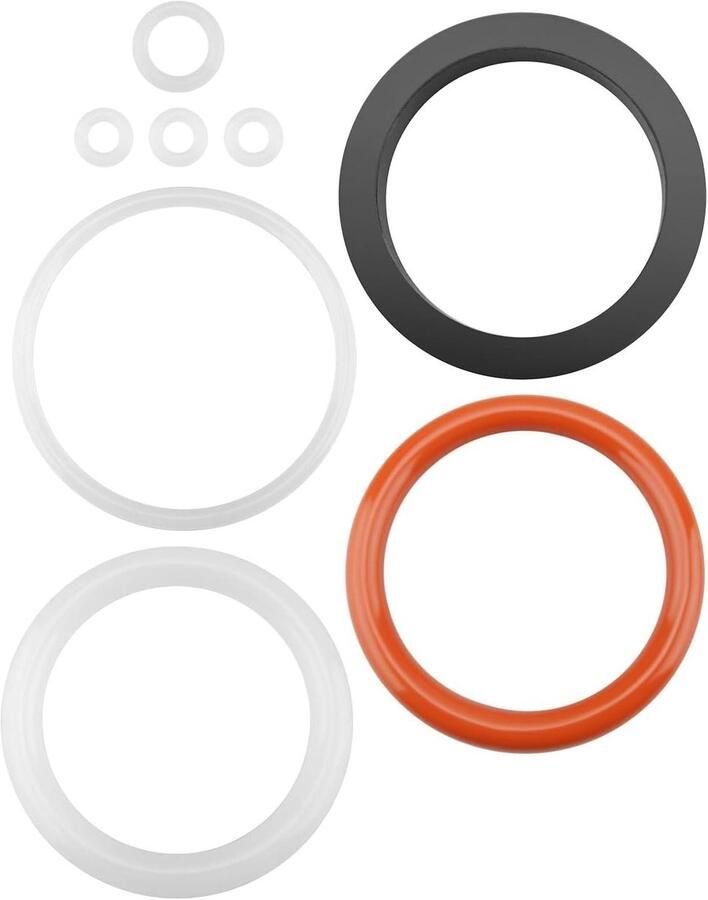 Pakking Reparatie Set Koffiemachine Onderdelen Koffiezetapparaat Onderhoud Hoge Temperatuur Rubber 6 Delig Zwart