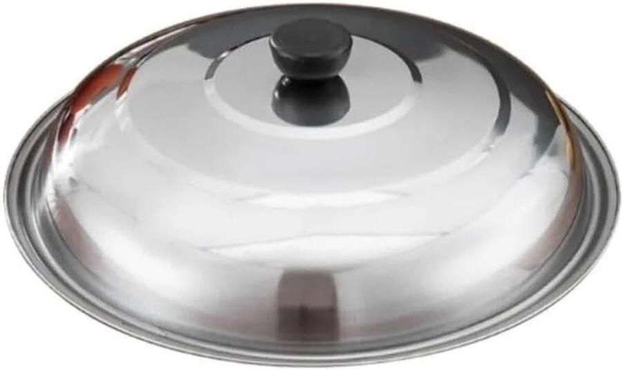 Pan Deksel Kookpot Deksel Energiezuinig Koken Gehard Glas 30cm Zilver