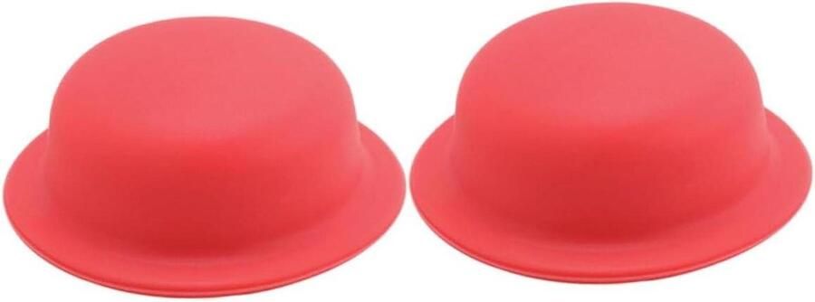 Pan Knop Hoesjes Hittebestendige Greep Veilig Koken Antislip Ontwerp 2 Stuks Rood