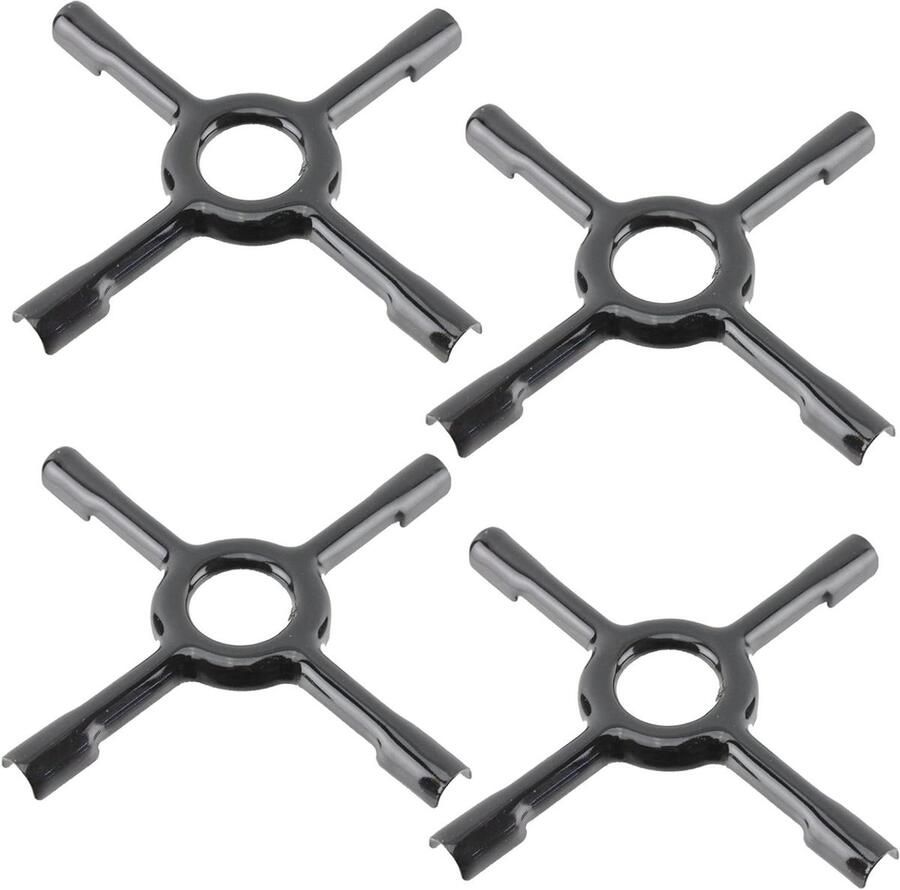 Pan Ondersteuning Kookplaat Adapter Kleine Pannen Plaatsen Universele Pasvorm 150 mm Zwart
