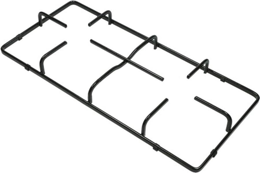 Pan Ondersteuning Rooster Kookplaat Steun Koken op Gas Specifiek Model 460 x 215 mm Zwart