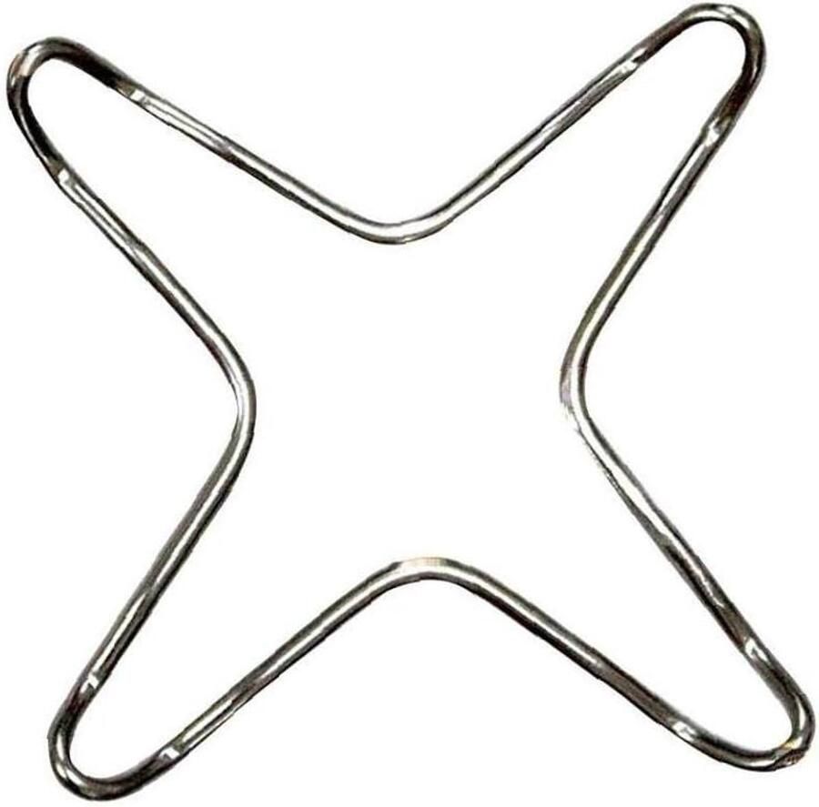 Pan Stand Houder Kookplaat Ondersteuning Stabiel Koken Universele Pasvorm 14 x 15 cm Zilverkleurig