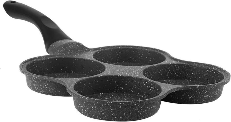 Pancake Pan Eggs Pot Non-stick Aluminum 4‑Hole Pancake Omelette Eggs Pan Frying Pan Breakfast Maker Kitchen Tools