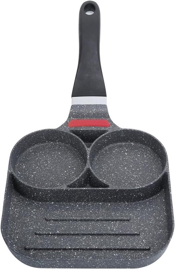 Pancake Pan Koekenpan Ontbijt Maken Anti-aanbaklaag 40 cm Zwart