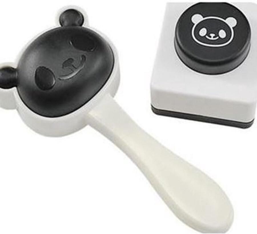 Panda Vorm Rijstbal en Sushi Maker Set met Nori Stempel