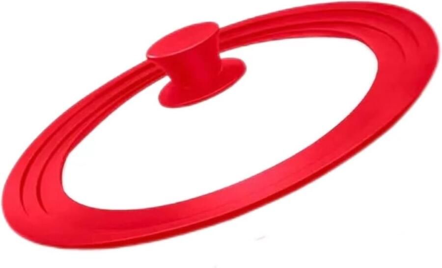 Pandeksel Gehard Glas Potdeksel Stoomventiel Koken en Sudderen Met Stoomventiel 28-30-32 cm Rood