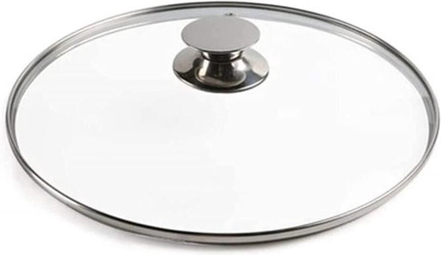 Pandeksel Wokdeksel Handig bij het koken Universele Pasvorm 31cm Diameter Staal Look