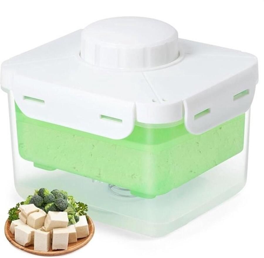 Paneer Pers Kaasmaker Kaasvorm Thuis Kaas Maken Drielaags Drainageontwerp 16.4 x 14.4 x 14.4 cm Groen