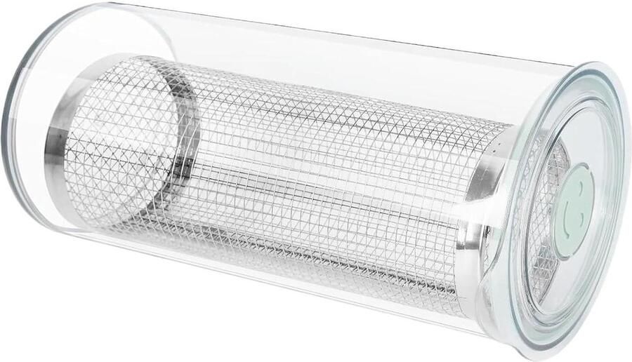Paneerverdeler Mengcontainer Pastasaus Dispenser Gelijkmatig Paneren 360° Transparant Ontwerp 35 x 20 x 20 cm Transparant