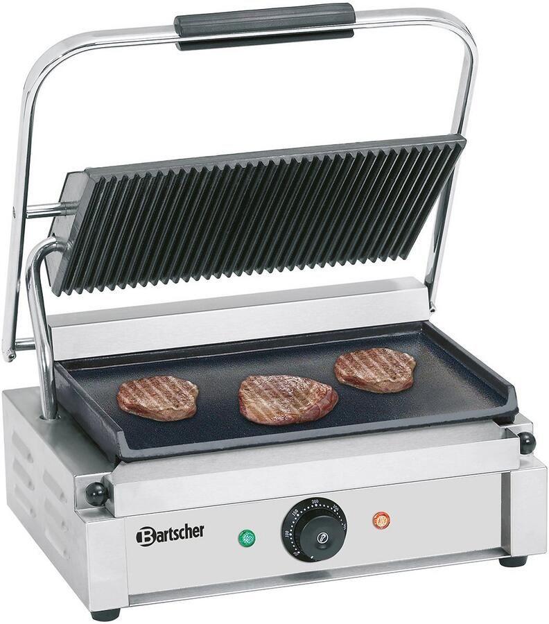 Panini-elektrische contactgrill met groot grilloppervlak en regelbare thermostaat