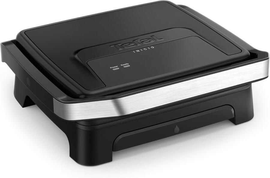 Panini Grill Contactgrill Snelle Maaltijden Dubbelzijdig Grillen 29x26 cm Zwart