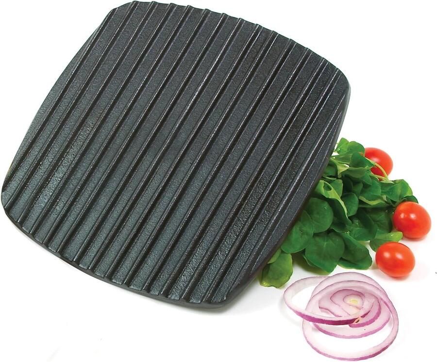 Panini Grill Sandwichpers Keuken Broodjes Grillen Dubbelzijdig Grillen 55 x 215 cm Zwart
