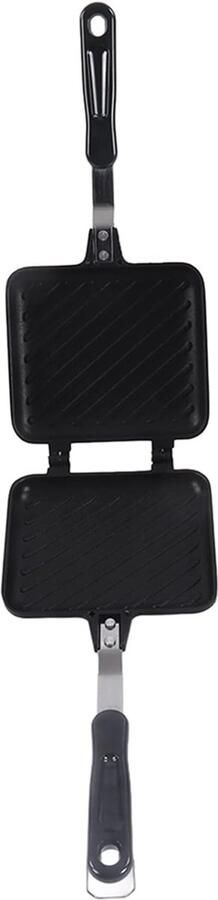 Panini Maker Pan Broodjes Grill Broodjes Maken Anti-aanbak Laag 35x15 Cm Zwart