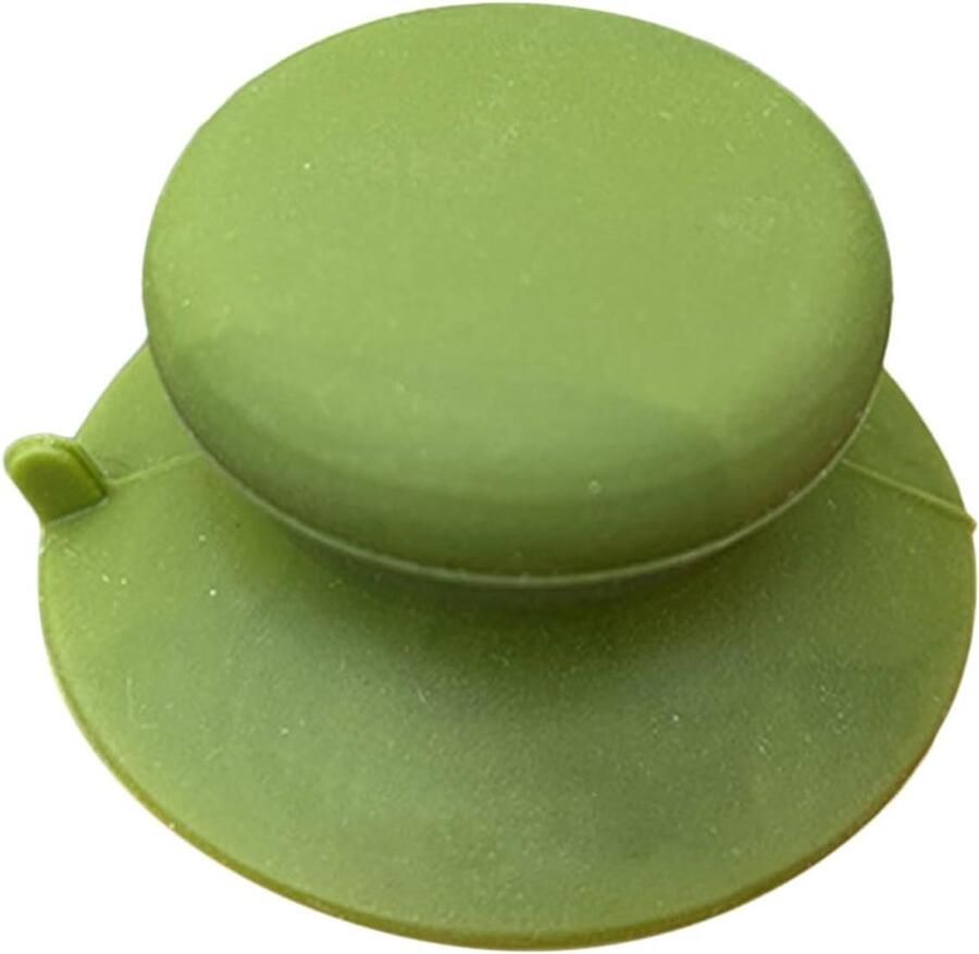 Pannen deksel handvat Keuken accessoire Veilig koken Sterke vacuüm zuigkracht 10x10 cm Legergroen