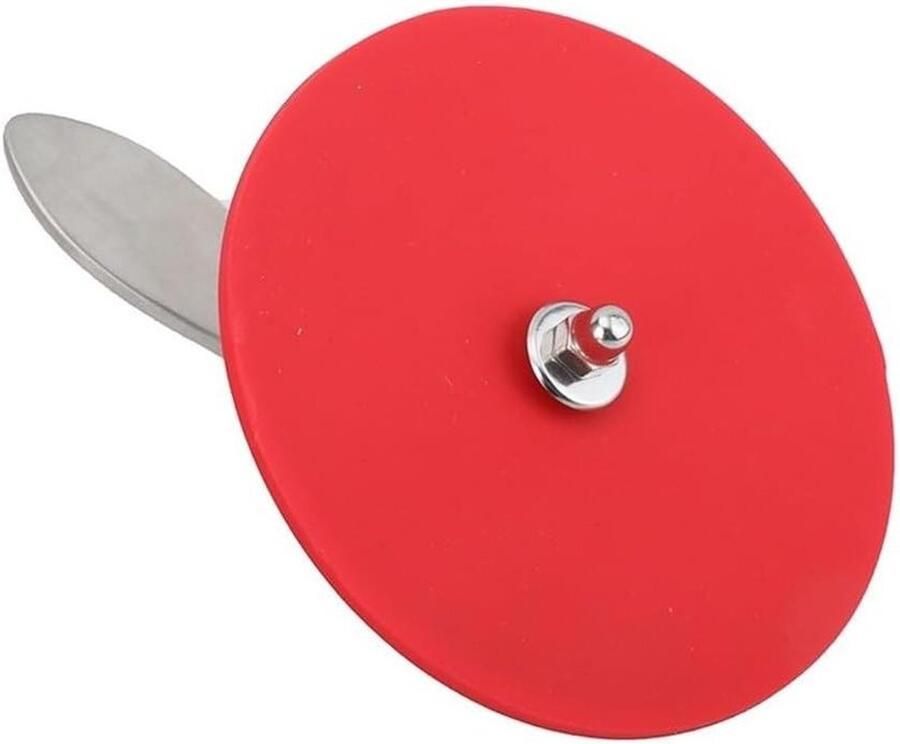 Pannen deksel handvat Wok deksel accessoire Veilig koken Hittebestendig roestvrij staal 11 x 9.5 cm Rood
