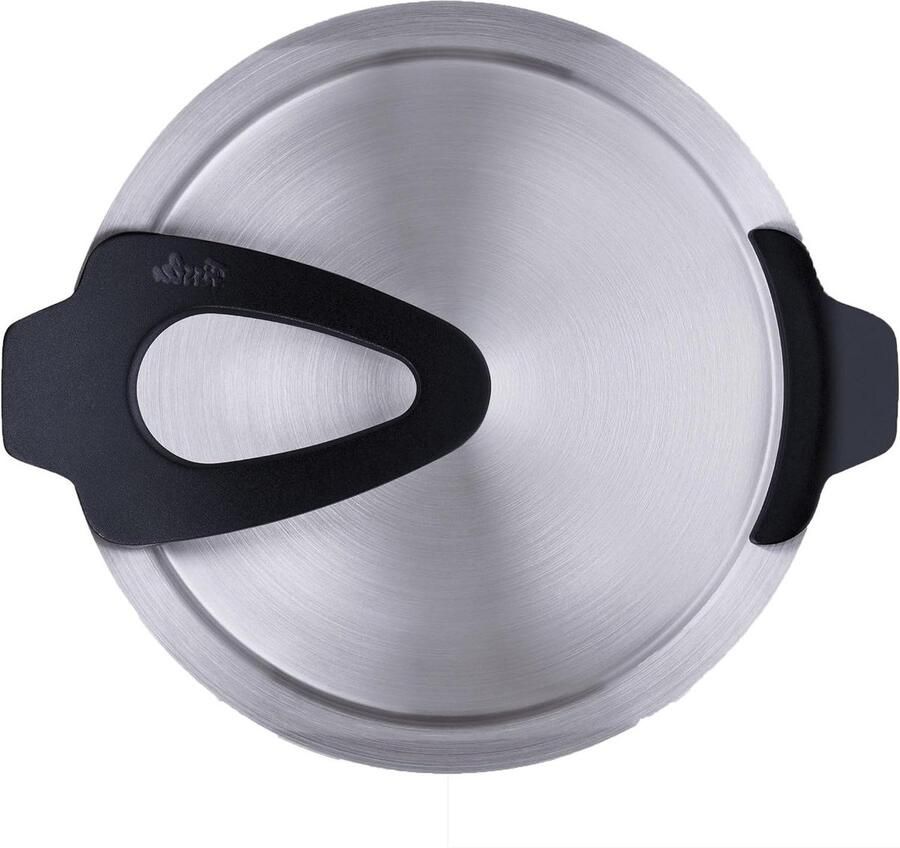 Pannen deksel Kookdeksel RVS Koken Roestvrij staal 16 cm Zwart