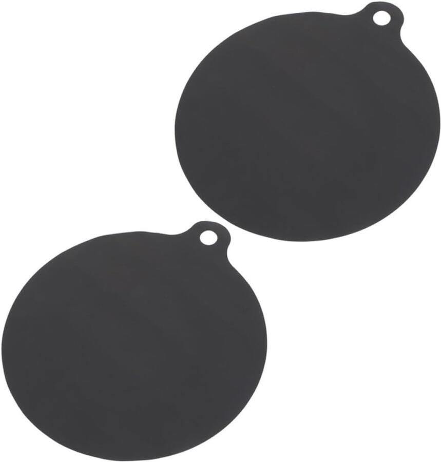 Pannenbeschermers Kookplaatmat Inductiekookplaat Hittebestendig Siliconen 19x16.5x0.3CM Zwart