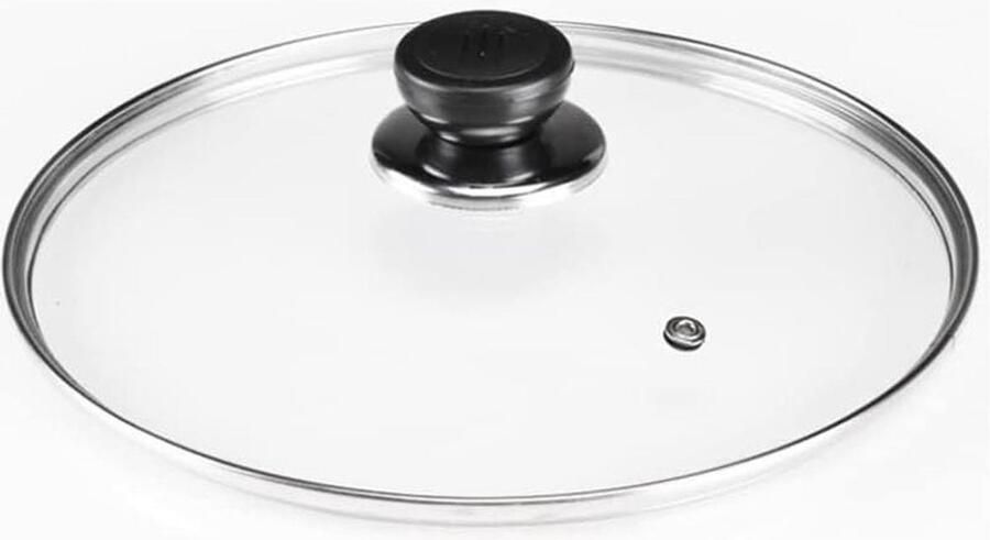 Pannendeksel Glas Kookgerei Deksel Koken en Braden Hittebestendige Handgreep Universeel 16-40 cm Zilver