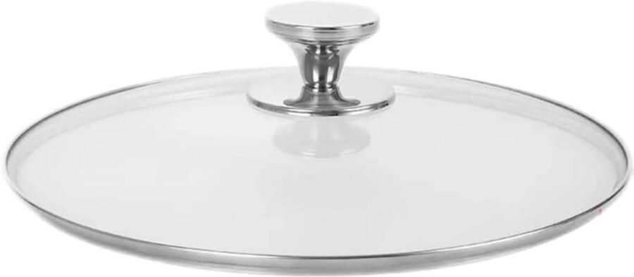 Braadpan Deksel Kookdeksel Glazen Koken en Stoven Hittebestendig Glas 20 cm Transparant