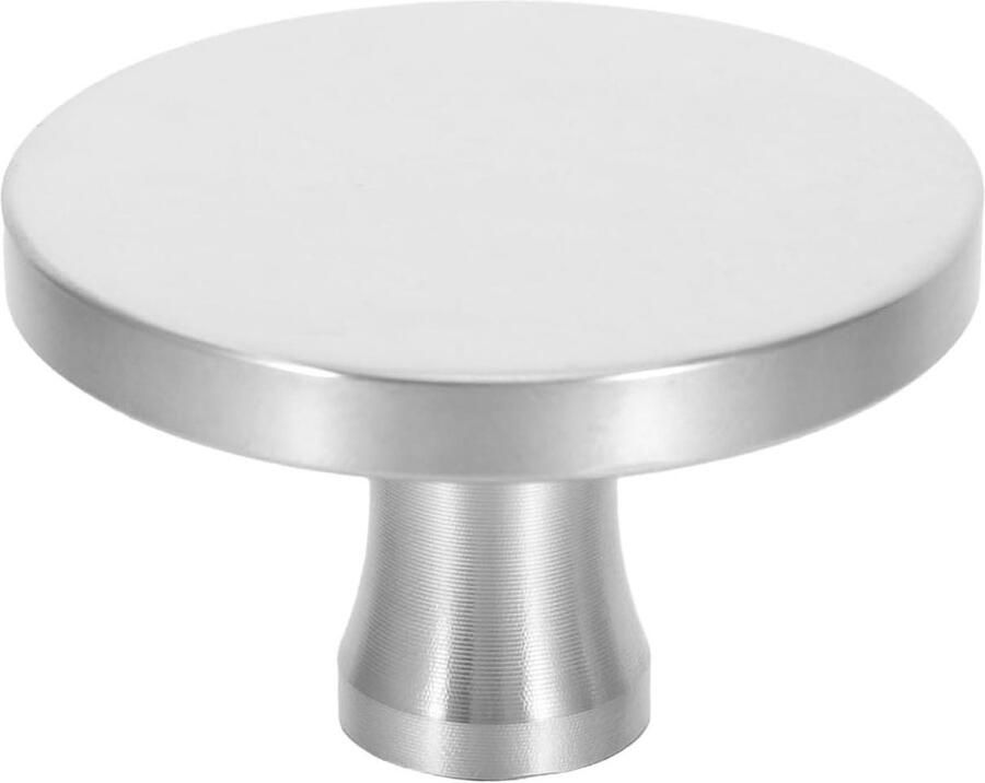 Pannendeksel Handvat Dekselknop Kookpan Koken en Bakken Hittebestendig Roestvrij Staal 4.8 x 4.8 cm Zilver