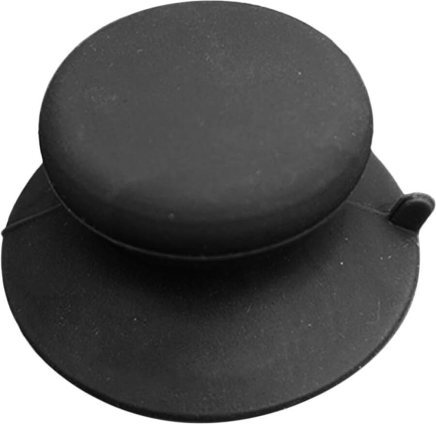 Pannendeksel handvat Kookgerei accessoire Veilig koken Vacuüm bevestiging 4.9 x 2.7 cm Zwart