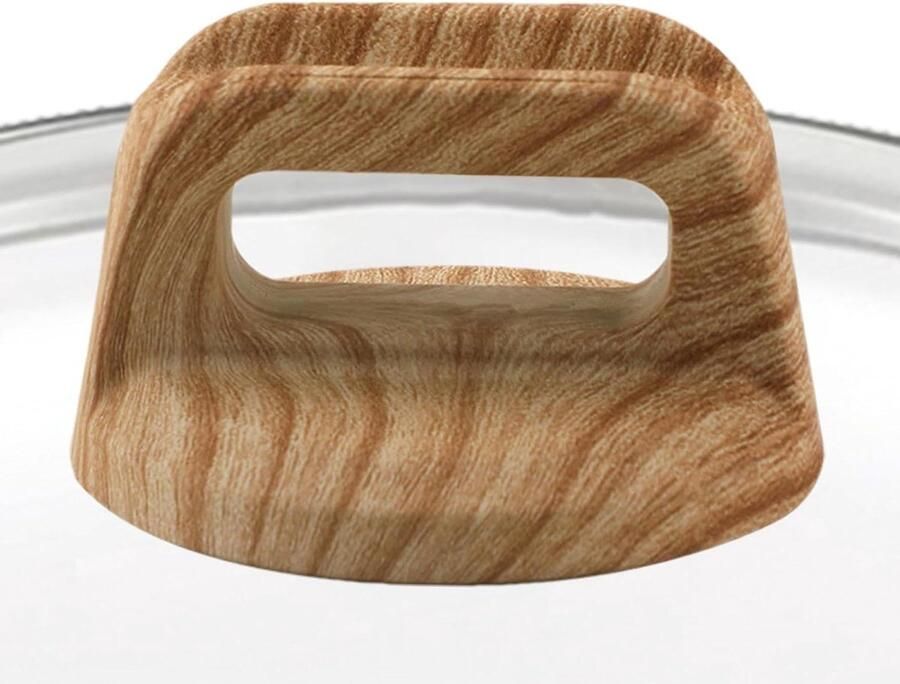 Pannendeksel Knop Handvat Vervanging Veilig Koken Hittebestendig Ontwerp 68 x 66 cm Bruin