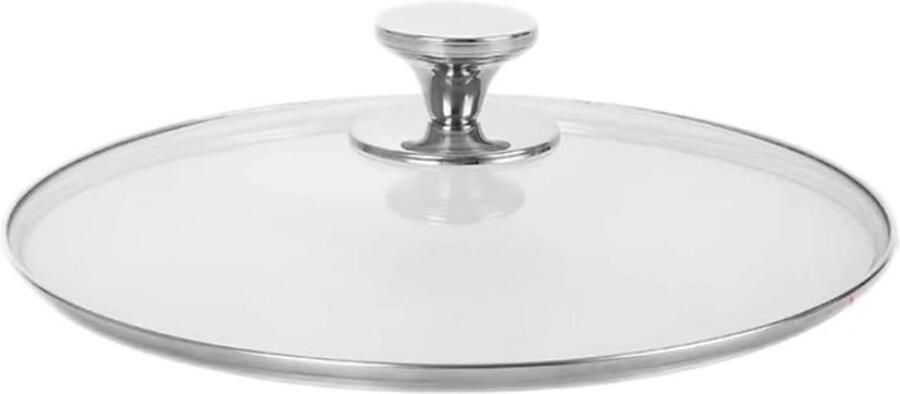 Pannendeksel Kookdeksel Glas Koken Met Stoomuitlaat 22 cm Zilver