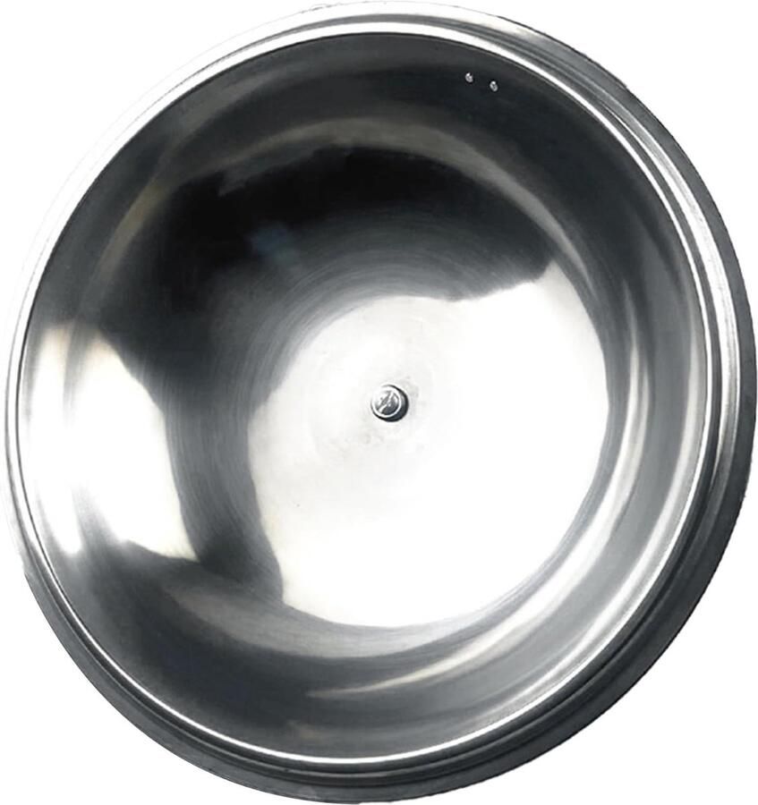 Pannendeksel Roestvrijstaal Potdeksel Zichtbaar Koken Dagelijks Koken Met Glazen Venster 34 cm Diameter Zilver