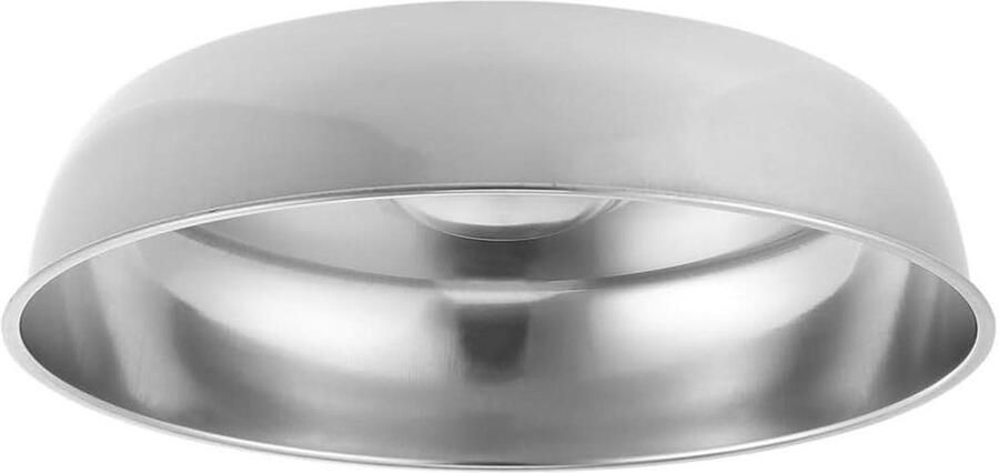 Pannendeksel Rond Koepeldeksel Keuken Koken en Serveren Hittebestendig Roestvrij Staal 24x24 cm Zilver