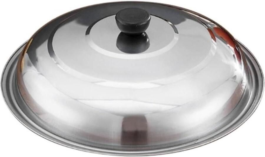 Pannendeksel RVS Koepeldeksel Kookgerei Koken en Stomen Universele Pasvorm 32 cm Zilver