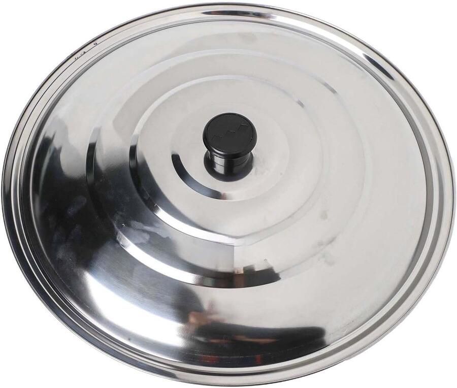 Pannendeksel RVS Koepeldeksel Kookpan Gelijkmatig Koken Vaatwasmachinebestendig 32 cm Zilver