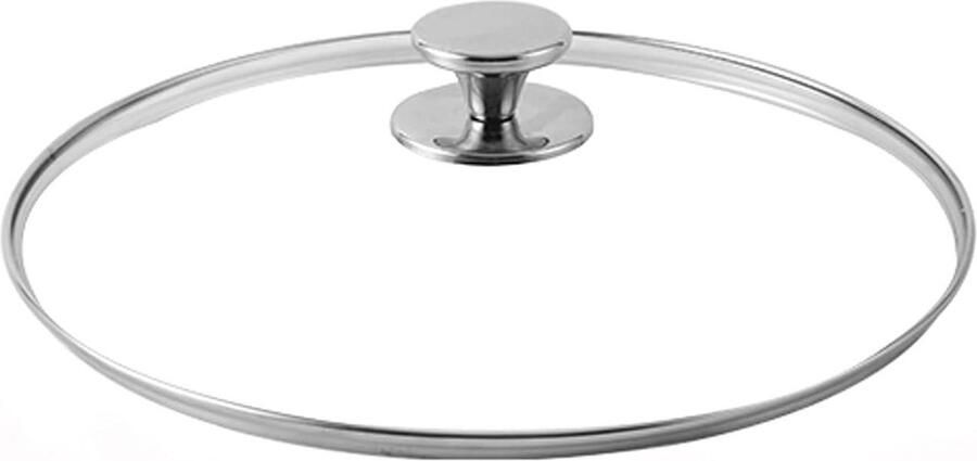 Pannendeksel Universeel Reserve deksel Koken en Bakken Gehard Glas 22 cm Zilver