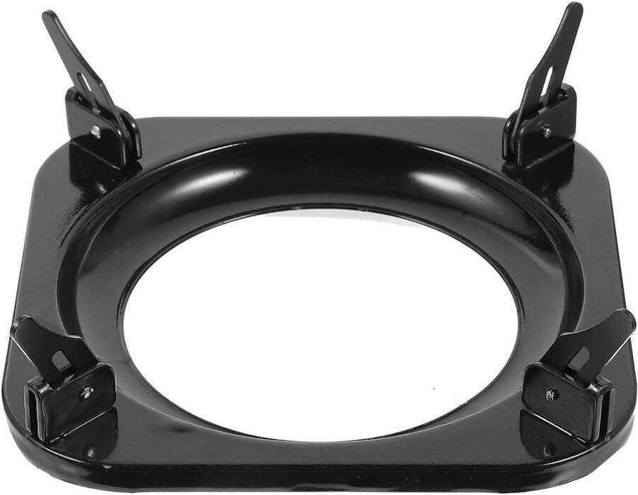 Pannendrager Gasfornuis Wokring Steun Stabiel Koken Hittebestendig Gietijzer 20 x 19 cm Zwart