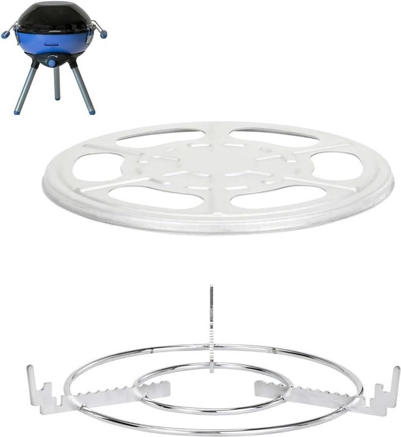 Pannendrager Warmtereflector Grillonderdelen Reserveonderdelen Buiten Koken Roestvrij Staal 10 x 10 x 10 cm Zilver