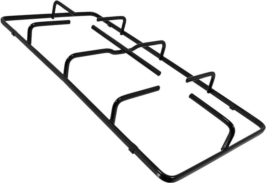 Pannenhouder Gasfornuis Branderrek Koken op Gas Universele Pasvorm 475 x 230 mm Zwart
