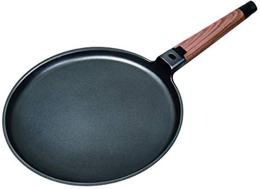 Pannenkoek en crêpe pan 28cm met antiaanbaklaag afneembaar handvat inductieklaar en vaatwasmachinebestendig