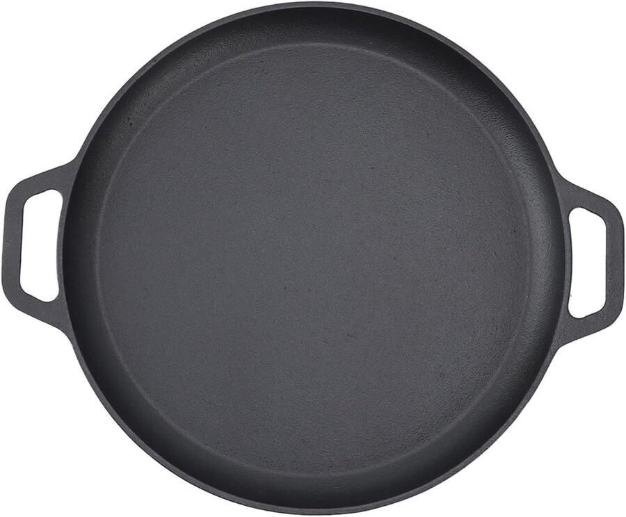 Pannenkoek Koekenpan Platte Pan Ontbijt Bereiden Verdikt Gietijzer 30 cm