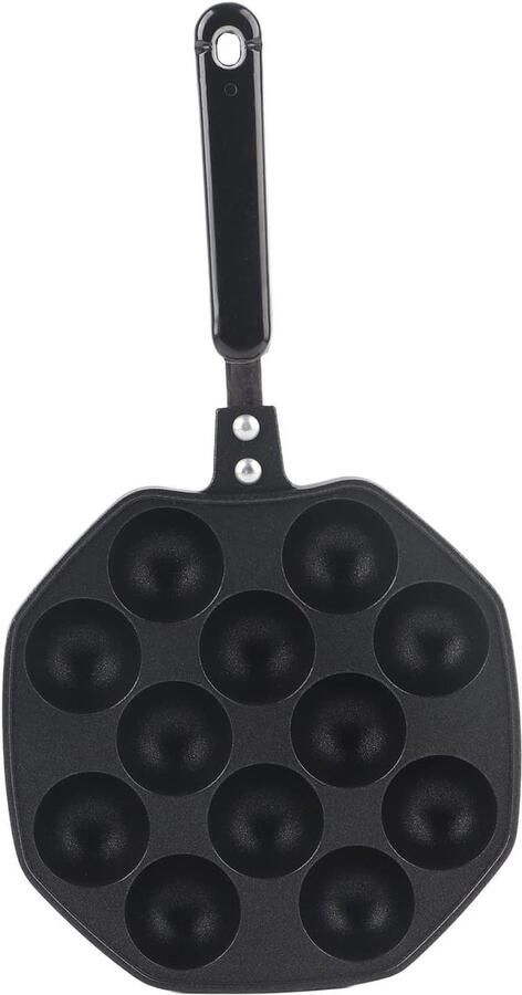 Pannenkoek Maker Takoyaki Pan Thuis Bakken 12 Holtes Non Stick Zwart