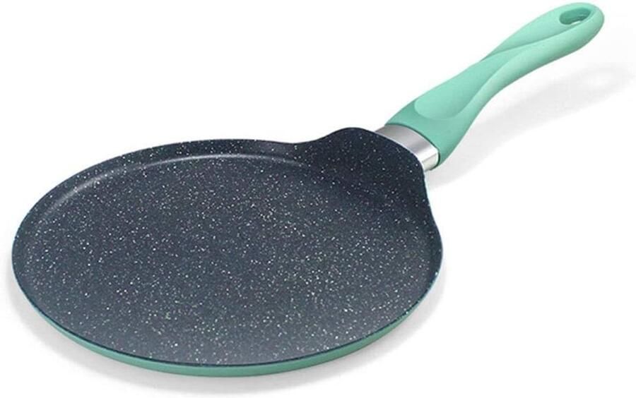 Pannenkoek Pannenkoeken Koekenpan Antiaanbaklaag erts Gecoat Orion voor Gas en Inductie voor het Bakken van Eieren Steak Pizza Koekenpan (Roze) (Groen)
