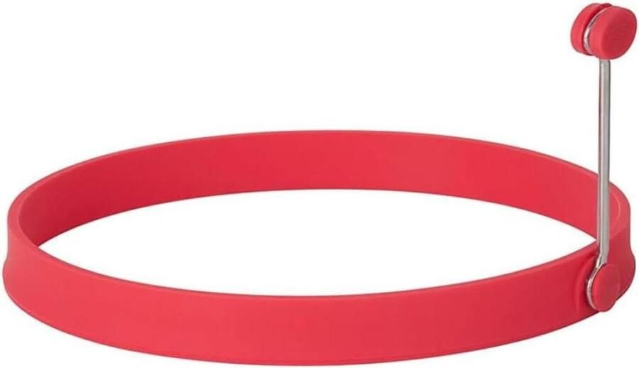 Pannenkoek Ring Omelet Vorm Ontbijt Maken Hoge Temperatuur Bestand 10 cm Doorsnee Rood