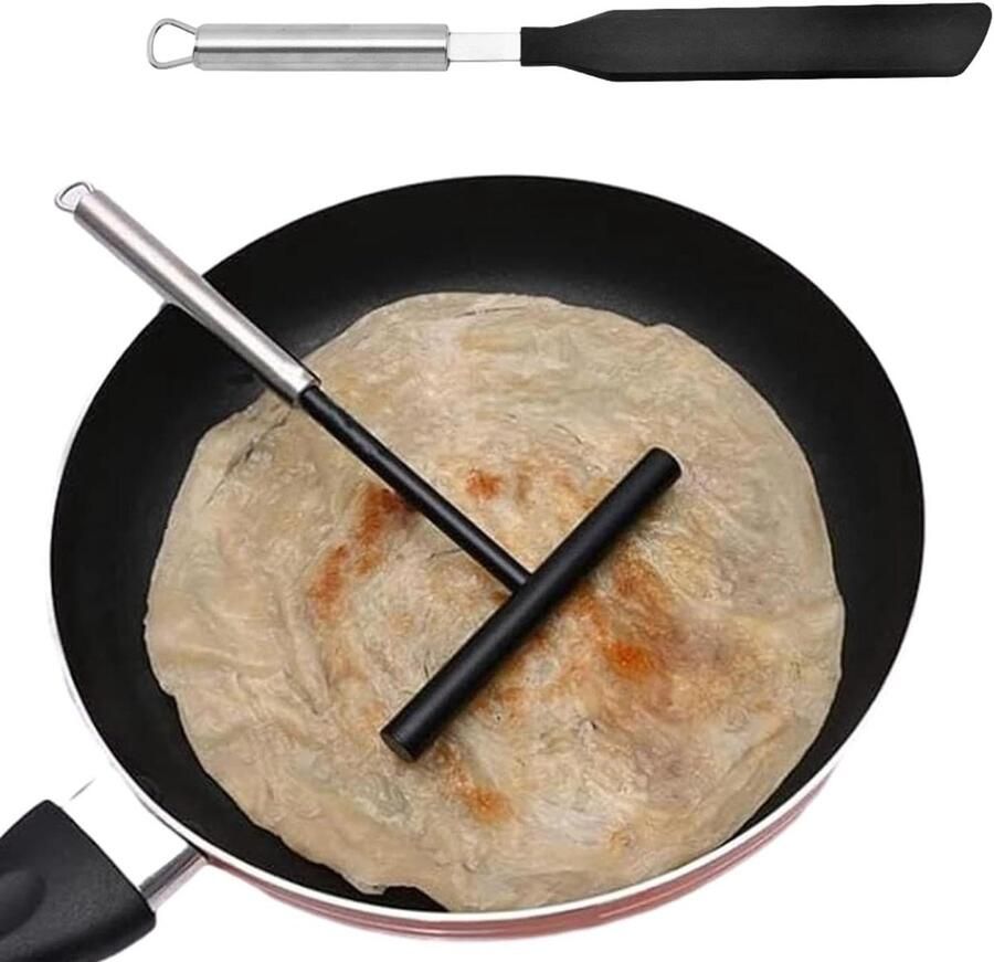 Pannenkoek Spatel Set Crepe Spreader Pannenkoeken Bakken Roestvrij Staal 34.3 cm Spatel Multicolor