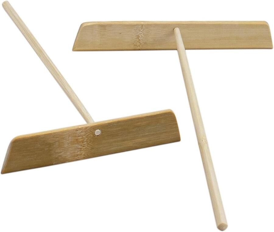 Pannenkoek Spreader Set Crêpe Tools Bakken Thuis Twee Maten Beukenhout