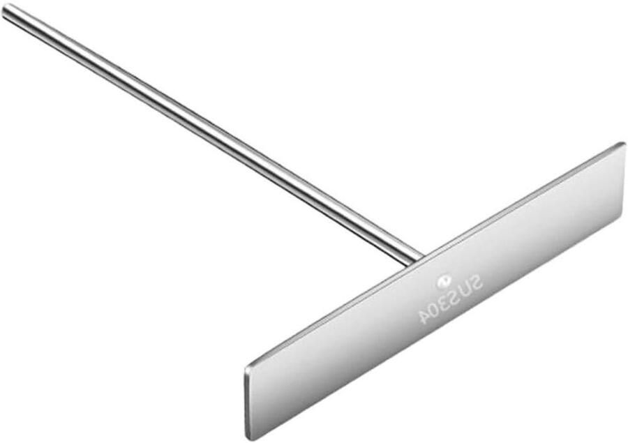 Pannenkoek Spreider Crêpe Tool Beslag Verdelen Uitgebreid T-Vormig Ontwerp 18 x 25 cm Zilver