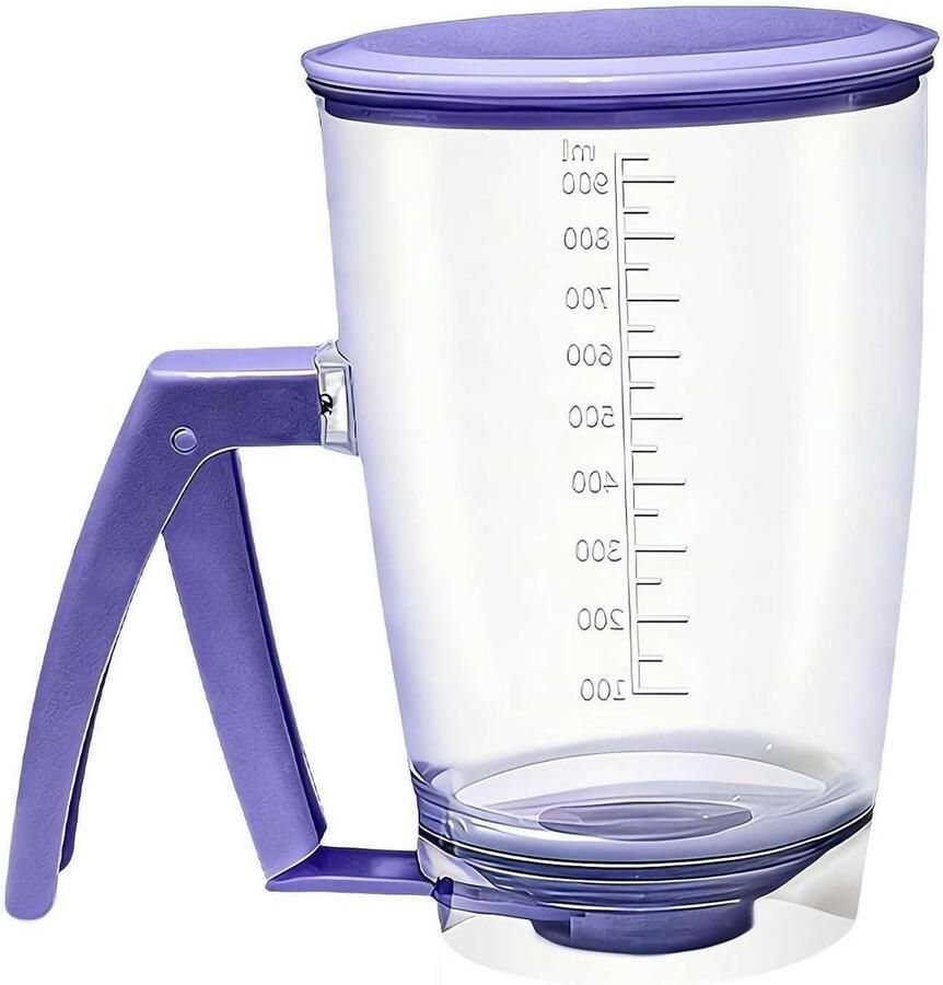 Pannenkoekbeslag Dispenser 30 oz Pannenkoek & Wafel Mix Pourer met Squeezes Handvat Pannenkoeken Dispenser Fles voor Pannenkoeken Cupcake Wafel Muffin Mix Cake & Crêpe beslag