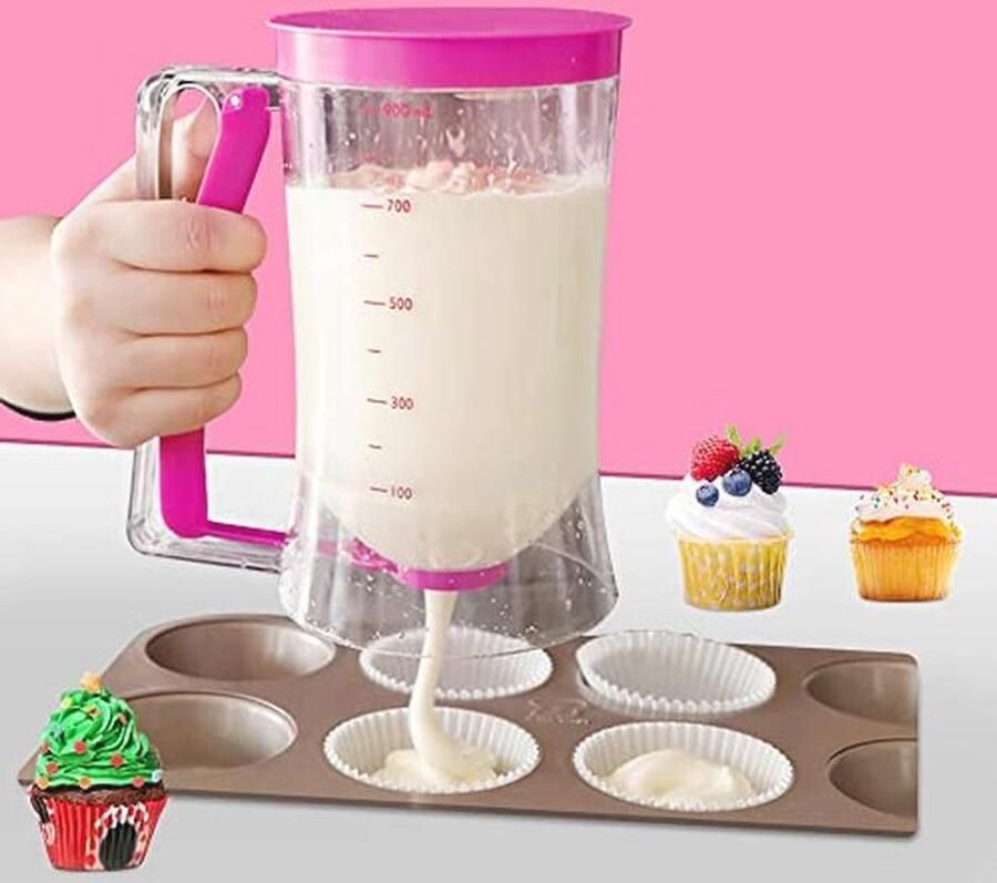 Pannenkoekbeslag Dispenser 900 ML voor Wafels Muffins en Cakes